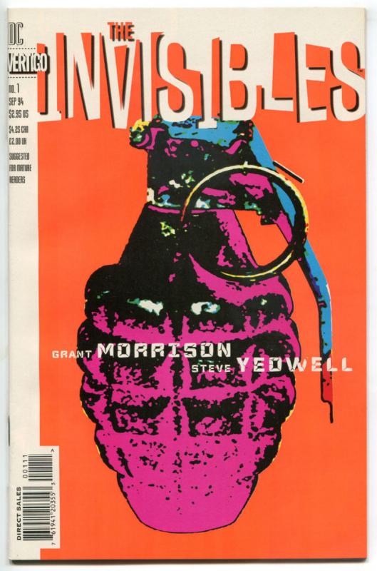 INVISIBLES #1, NM-, Grant Morrison, 1994, more Vertigo in store, Yeowell