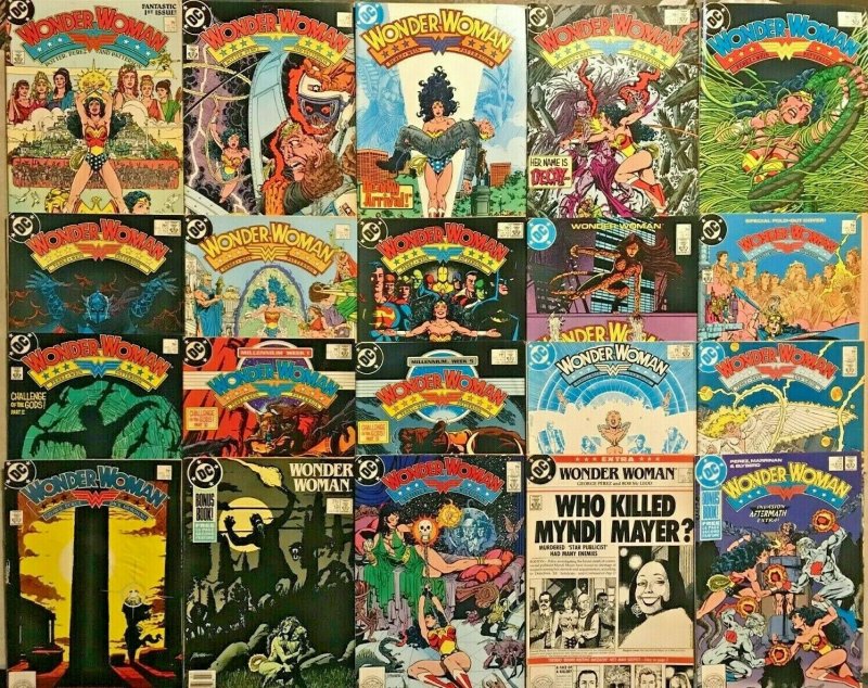 WONDER WOMAN#1-26 VF LOT 1987 (20 BOOKS) GEORGE PEREZ DC COMICS