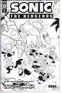 IDW ENDLESS SUMMER SONIC THE HEDGEHOG CVR C 10 COLORING BOOK
