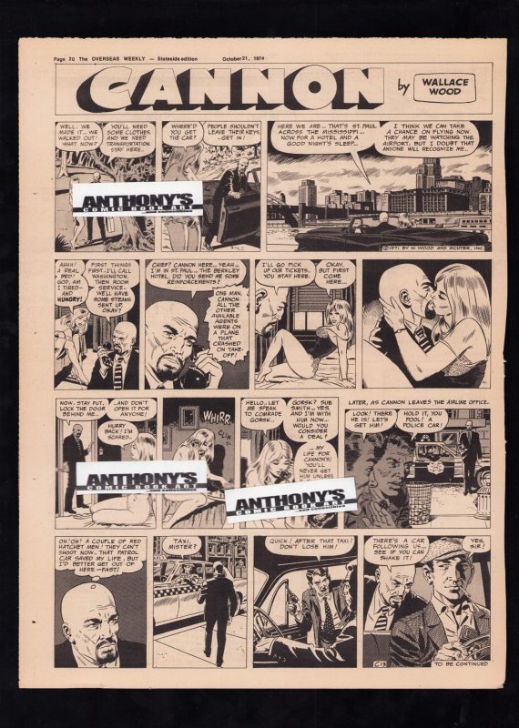 The Overseas Weekly - Sally Forth & Cannon comics by Wallace Wood (1974) FN+