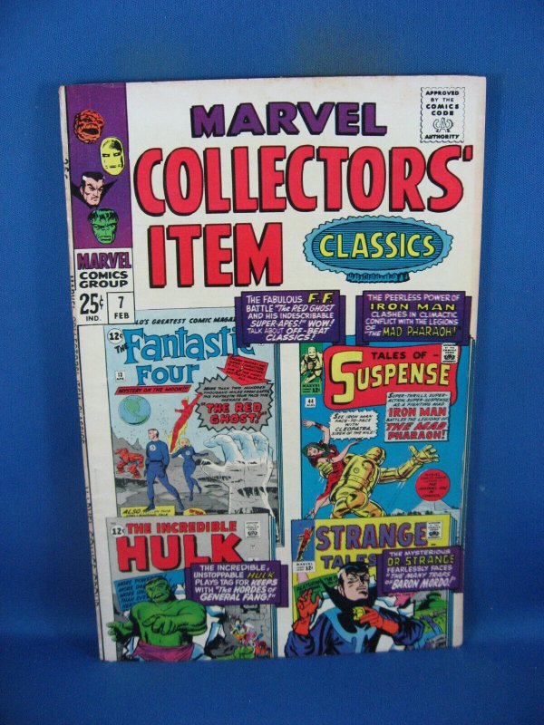 MARVEL COLLECTORS ITEM CLASSICS 7 VG+  1967