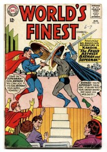 WORLDS FINEST #143 comic book 1962-DC COMICS-BATMAN-SUPERMAN-ROBIN VG