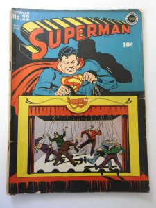 Superman #22 (1943) FR/GD Condition See description