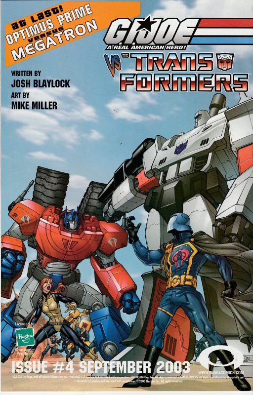 G.I. Joe vs Transformers(Image/Devi’s Due) # 2,3