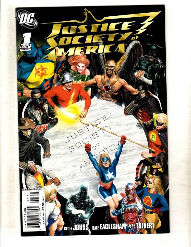 Lot Of 10 Justice Society DC Comic Books # 1 2 3 4 5 6 7 8 9 10 Batman Atom CJ9 