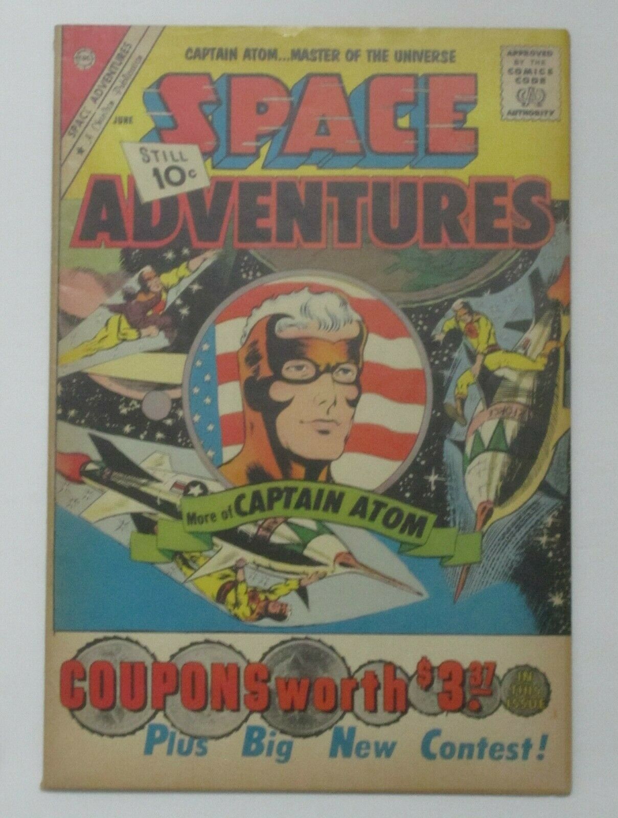 Space Adventures #40 (Jun 1961, Charlton) Captain Atom Steve Ditko cvr