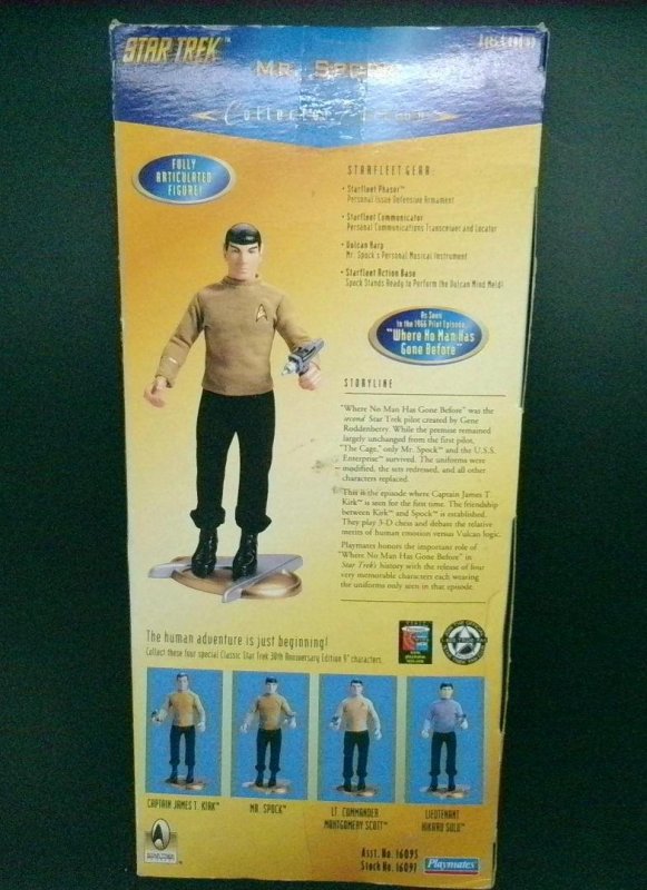 Mr. Spock, Star Trek Collector Edition, Playmates, 1996