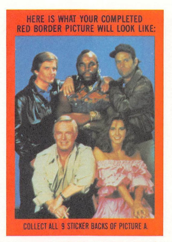 1983 Topps A-Team Sticker #5 Howling Mad Murdock 