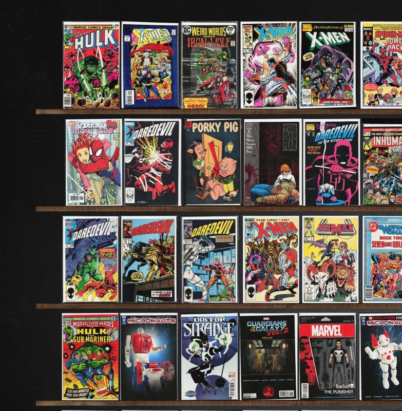 Huge Lot 150+ Comics with Daredevil, The Uncanny X-Men, The Avengers & More!