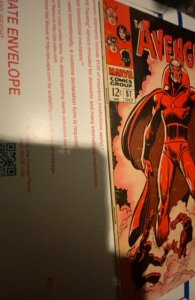 Avengers #57 (1968) first appearance of Vision front and back light wear