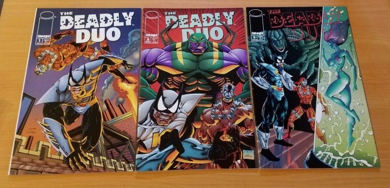 The Deadly Duo 1-3 Complete Set Run! ~ NEAR MINT NM ~ 1994 Image Comics