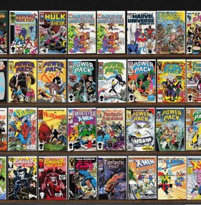 Huge Lot 150+ Comics with Power Pack, Psi Force, Fantastic Four & More!