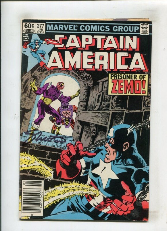 CAPTAIN AMERICA #277 (6.5) SIGNED JIM SHOOTER!! 1982