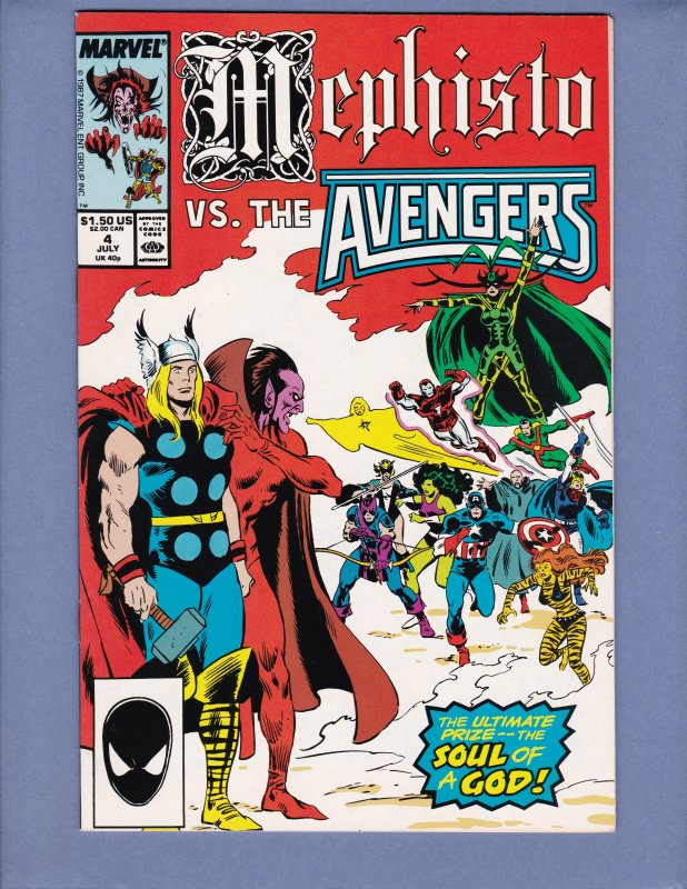 Mephisto vs #4 VF/NM Avengers Marvel 1987