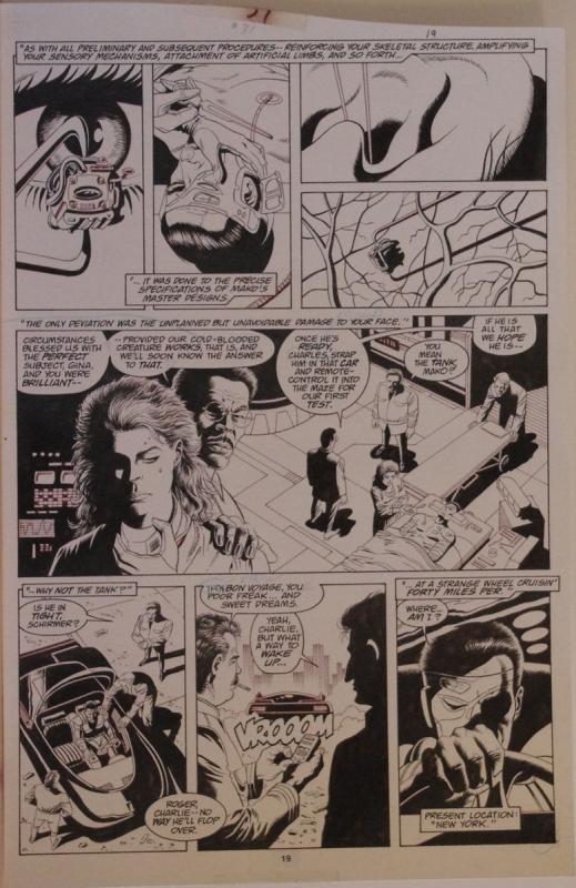 PAUL GULACY original art, MARVEL COMICS PRESENTS #31 pg 19, 11x16, Coldblood