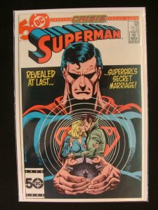 Superman #415 Crisis On Infinite Earths Cross-Over DC NM Condition  
