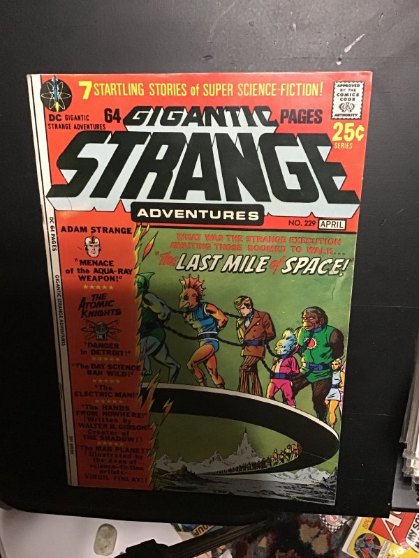 Strange Adventures #229 (1971) high-grade AdamStrange, AtomicKnights giant VF/NM