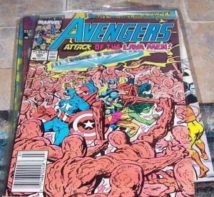 Avengers # 305 1989, Marvel  lava men thor she hulk captain america byrne