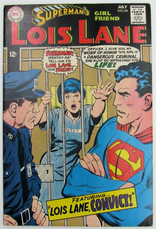 SUPERMAN'S GIRL FRIEND LOIS LANE #84  July 1968