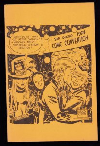 San Diego Comic Con Program 1974 - Milton Caniff & Russell Myers Covers (8.0)