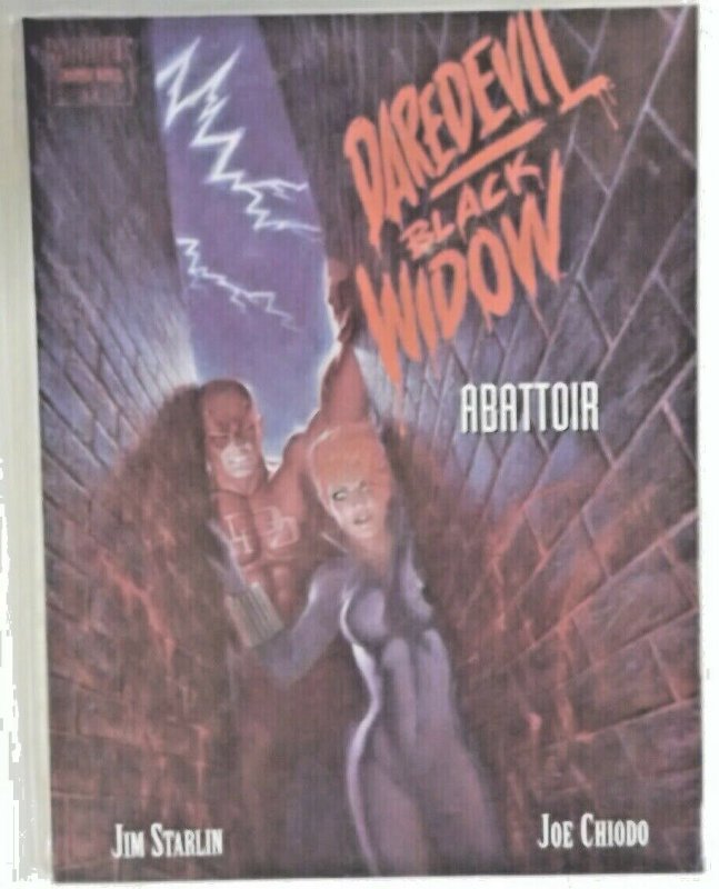 Daredevil Black Widow Abattoir 1993 Jim Starlin Chiodo Marvel Graphic Novel  NM-