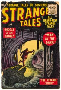 Strange Tales #41 1955- Riddle of the Skull- Atlas horror comic VG