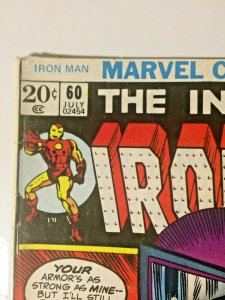 Marvel Iron Man #60 (1968) Mark Jewelers Insert Masked Marauder See Pictures!