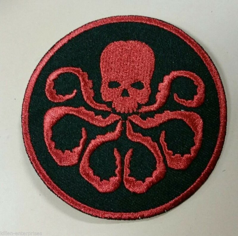 3 Marvel Hydra Logo Iron On Patch Shield Captain America Movie TV