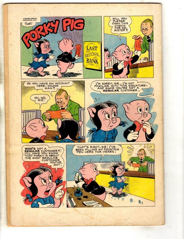 Porky Pig # 31 FN- Dell Golden Age Comic Book Looney Tunes Bathtub 1953 JL18