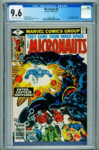 MICRONAUTS #8 CGC 9.6 1st Captain Universe marvel cosmic 4253371005