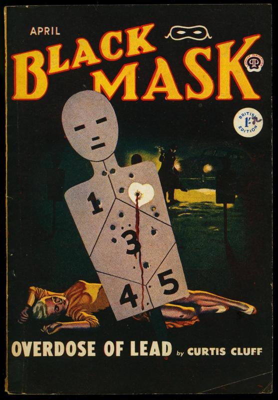 Black Mask Pulp April 1949- British Variant- Curtis Bluff VG/FN