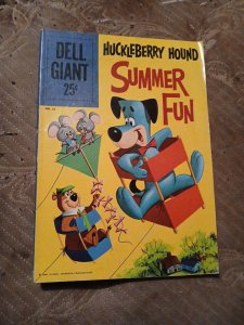 HUCKLEBERRY HOUND SUMMER FUN DELL GIANT COMICS #31 SILVER AGE TV HANNA BARBARA