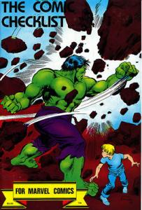 MARVEL COMICS CHECK LIST 1982 VF/NM (B143)