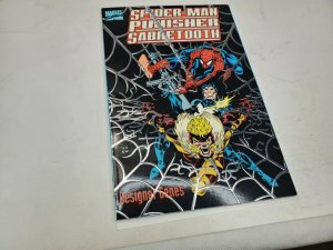 Marvel Comics SPIDER-MAN PUNISHER SABRETOOTH Designer Genes Novel NM 