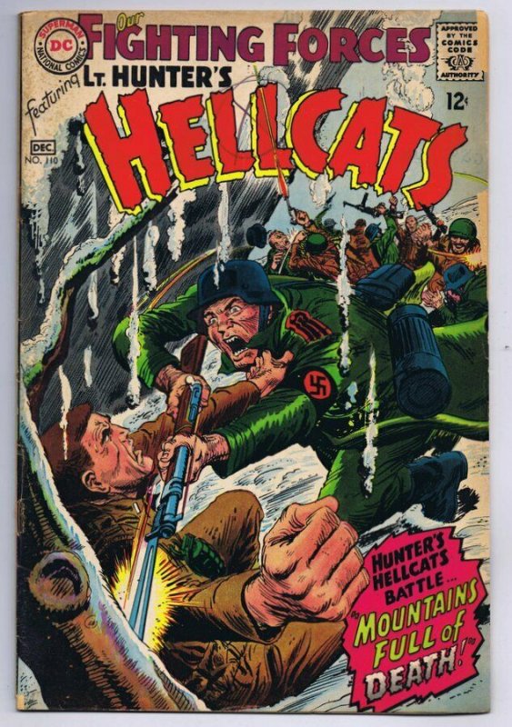 Our Fighting Forces #110 ORIGINAL Vintage 1967 DC Comics Lt Hunters Hellcats
