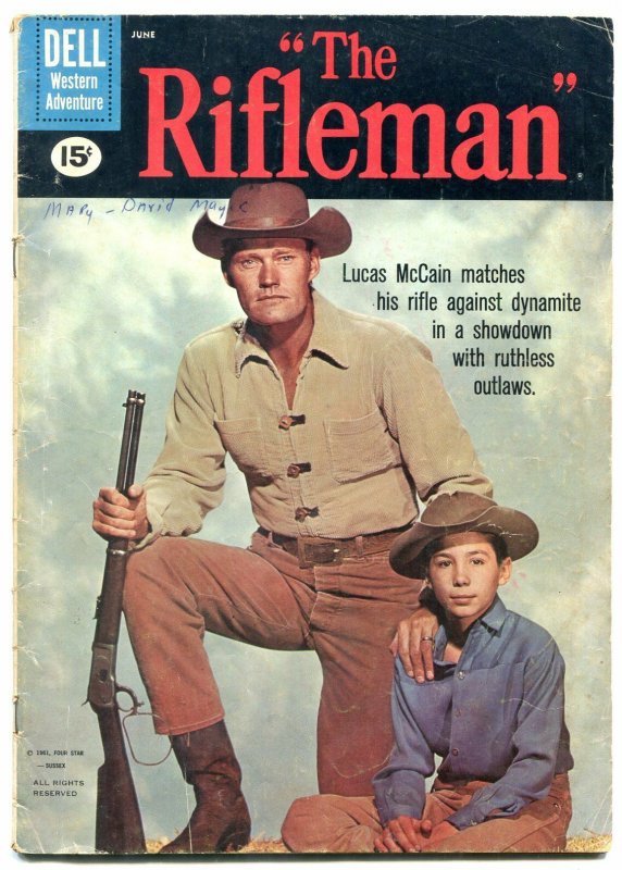 Rifleman #7 1961- 15 cent cover- Dell Western VG