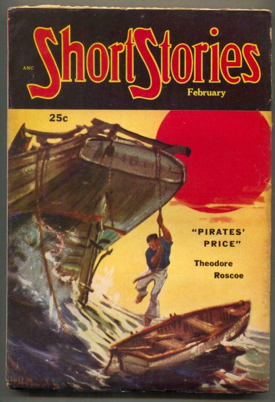 Short Stories Pulp February 1952- Pirates Price FN-