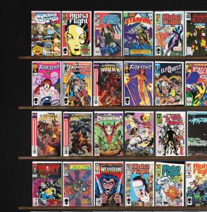 Huge Lot 150+ Comics with Alpha Flight, West Coast Avengers & More!