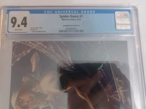 Spider-Gwen #7 J Scott Campbell Variant - 2016 - CGC 9.4