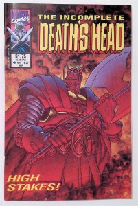 Incomplete Deaths Head, The #4 (April 1993, Marvel UK) FN/VF
