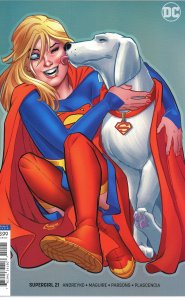 Supergirl 21 Amanda Connor Cover   9.0 (our highest grade) w Krypto!