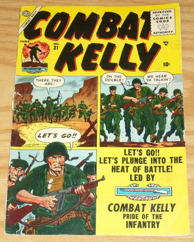 Combat Kelly #31 VG- june 1955 - atlas comics - russ heath cover  golden age war