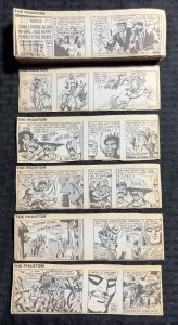 1991 THE PHANTOM Daily Comic Strips by Falk & Barry 6.5x2 FN/FN+ LOT of 185