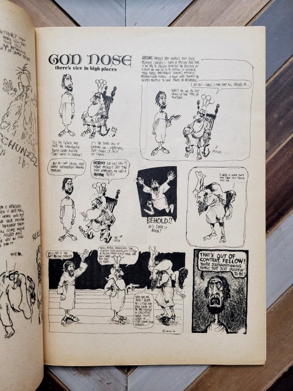 God Nose #1 2nd Print (1969) Underground Comic Jack Jackson Jaxon Rip Off Press