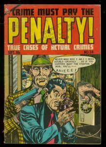 CRIME MUST PAY THE PENALTY #34 1953-LOU CAMERON ART VG 