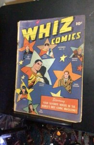 Whiz Comics #81 (1946) affordable grade captain marvel key! Ibis! VG