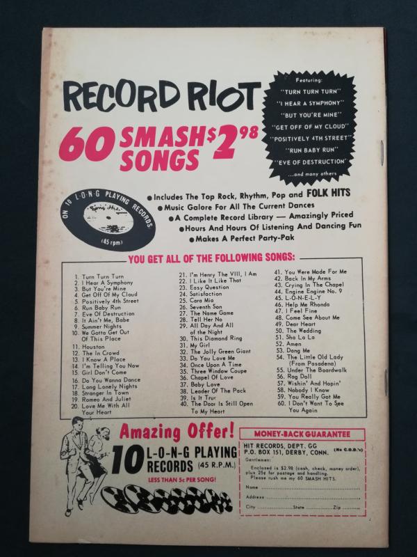 GO-GO #1 Silver Age Charlton Herman's Hermits Rolling Stones Higher Grade