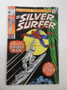 The Silver Surfer #14 (1970) VG- Condition stamp fc