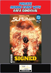ABSOLUTE SUPERMAN #5 MAIN COVER RAW RAFA SANDOVAL PRIVATE SIGNING PRESALE NM/COA