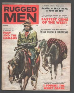 Rugged Men 3/1958-Stanley-Mountie gets his man RCMP cover-cheesecake-Billy Th...